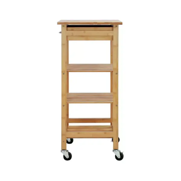 Oceanstar Bamboo Kitchen Trolley