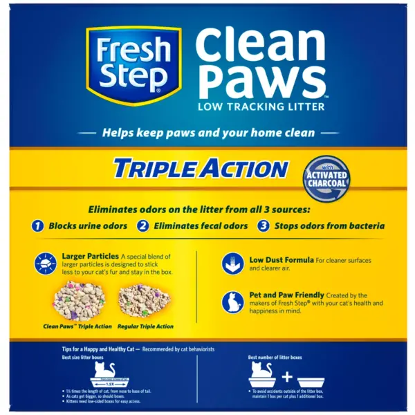 Fresh Step Triple Action Clumping Scented Cat Litter - 22.5lbs