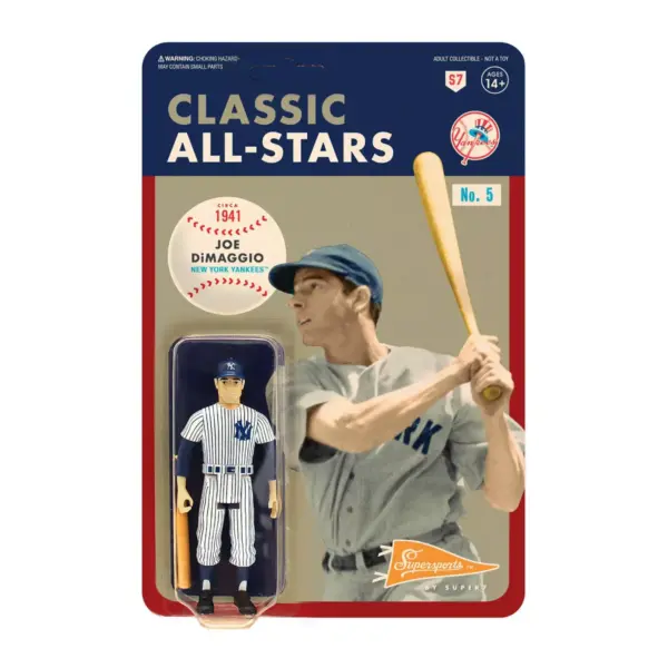 MLB New York Yankees 3.75" Classic ReAction Action Figure - Joe Dimaggio