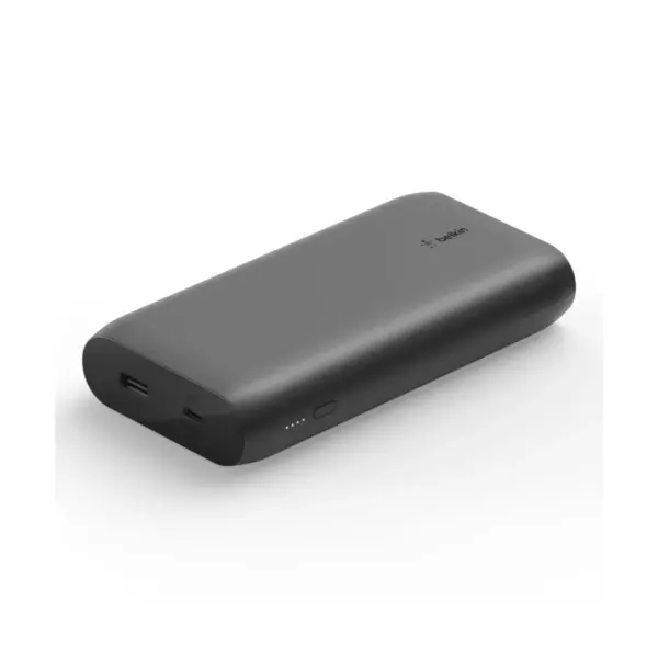 Belkin 20000mAh 2-port Power Bank with 30W Power Delivery and 2ft USB-C to USB-C cable - Black