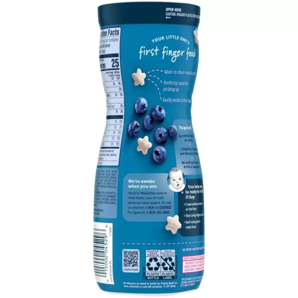 Gerber Puffs Blueberry Non-GMO Cereal Snack - 1.48oz