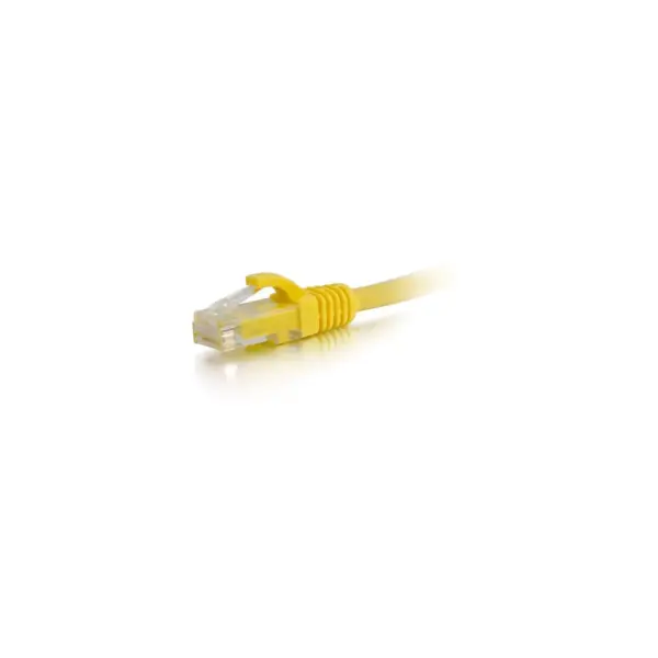 C2G-1ft Cat5e Snagless Unshielded (UTP) Network Patch Cable - Yellow - Category 5e for Network Device - RJ-45 Male - RJ-45 Male - 1ft - Yellow