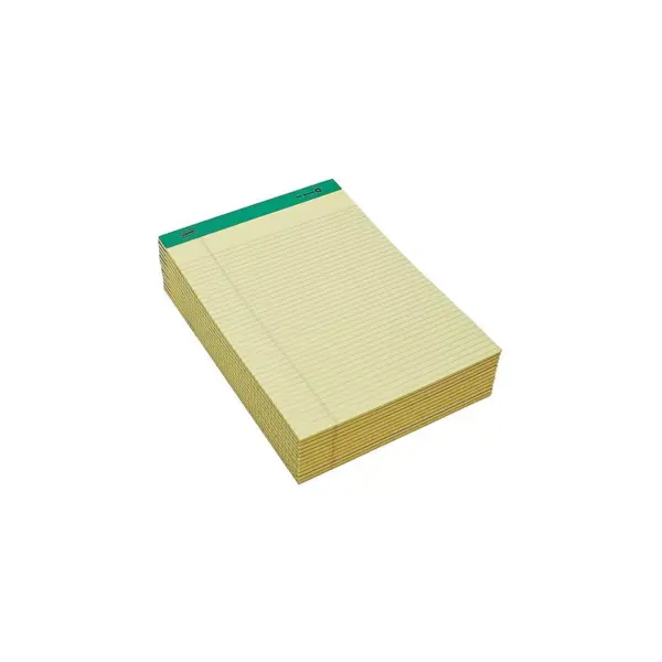 Staples Notepads 8.5" x 11.75" Narrow Yellow 50 Sh./Pad 12 Pads/PK 354743