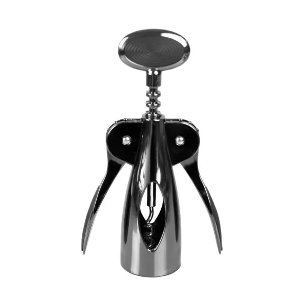 Home Basics Nova Collection Zinc Wing Corkscrew, Black Onyx