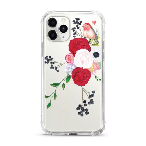 OTM Essentials Apple iPhone 11 Pro Max/XS Max Tough Edge Clear Phone Case - Winter Bird