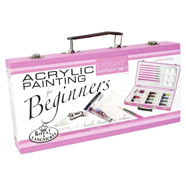 Pink Art Artist Set For Beginners-Acrylic Painting