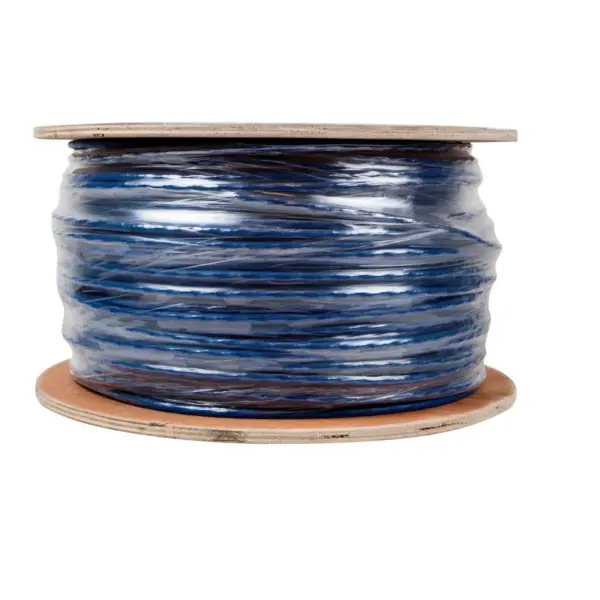 Monoprice Cat6A Ethernet Bulk Cable - 1000 Feet - Blue | Network Internet Cord - Solid, 550Mhz, UTP, CMR, Pure Bare Copper Wire, 10G, 23AWG, No Logo