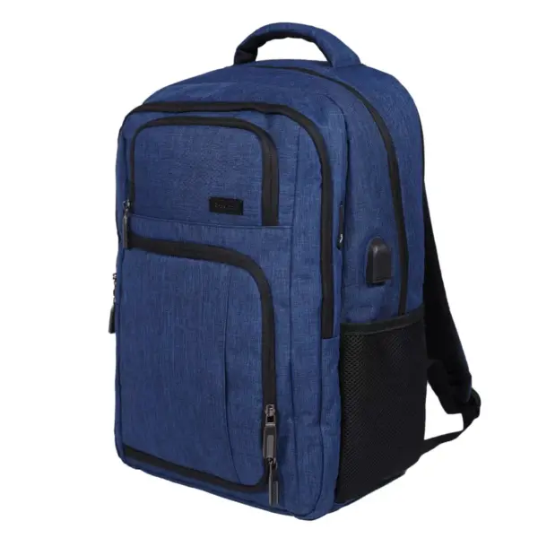 Rockland 18.5'' Slim Pro USB Laptop Backpack - Blue