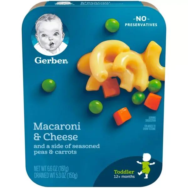 Gerber Lil' Entrees Macaroni & Cheese with Seasoned Peas and Carrots - 6.6oz