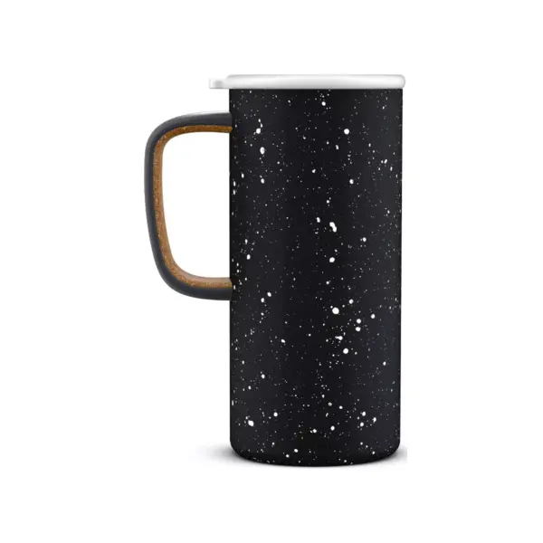 Ello 18oz Stainless Steel Campy Travel Mug Black