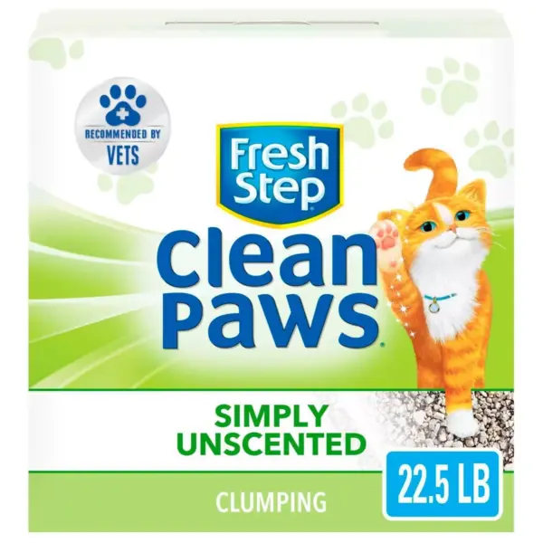 Fresh Step - Clean Paws Unscented Clumping Cat Litter - 22.5lb