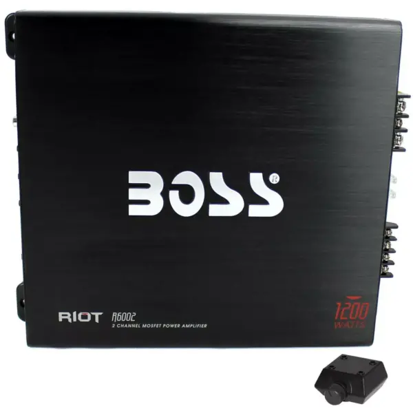 BOSS R6002 1200W 2-Channel MOSFET Power Car Audio Amplifier & Remote (3 Pack)