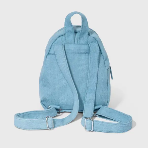 Toddler Girls' Rainbow Denim Backpack - Cat & Jack™ Blue