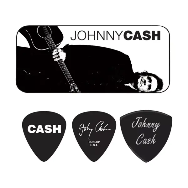 Dunlop Johnny Cash Legend Pick Tin with 6 Picks Medium