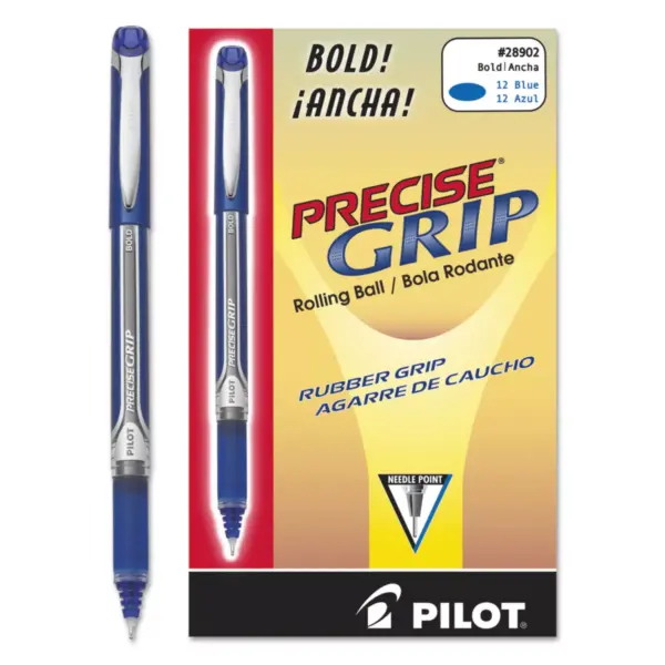 Pilot Precise Grip Roller Ball Stick Pen Blue Ink 1mm 28902