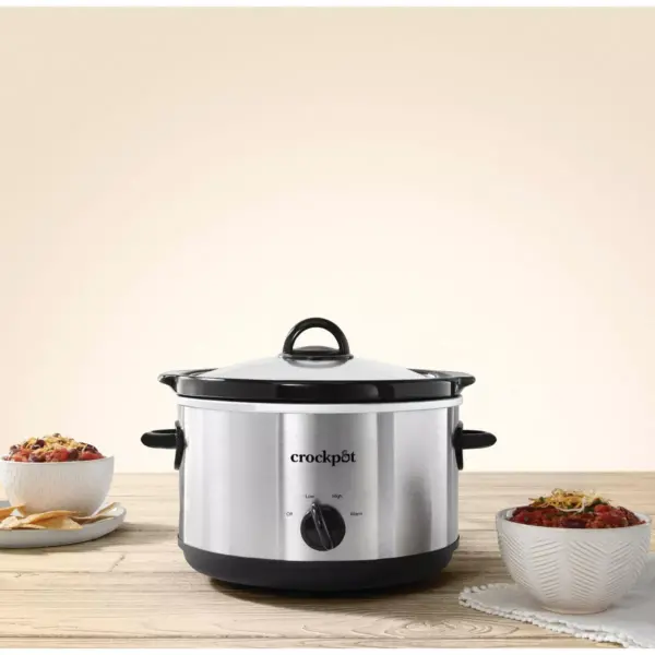 Crock-Pot 4.5qt Manual Slow Cooker - Silver SCR450-S