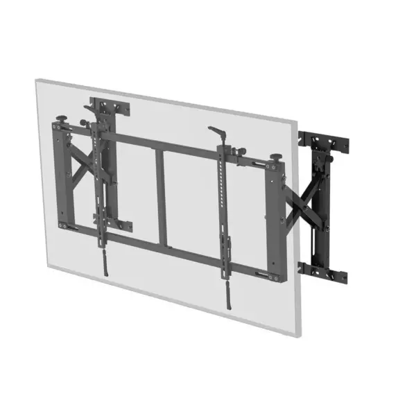 Monoprice Push-to-Pop-Out Wall Mount for 50in to 55in Screens, Max Weight 154 lbs, VESA Patterns up to 800x400 - Commercial Series