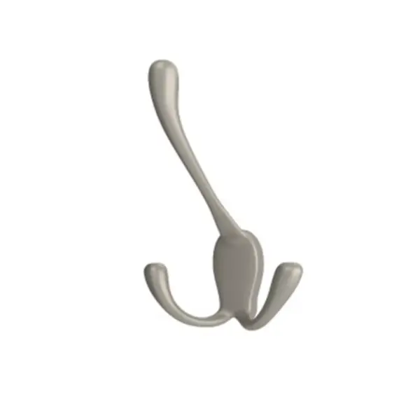 Rev-A-Shelf Sidelines CTWSL-HK-SN-5 Decorative Closet Organizing Wall Hooks for Hanging Aprons, Hats, or Jewelry, Satin Nickel (5 Pack)