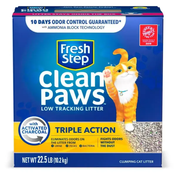 Fresh Step Triple Action Clumping Scented Cat Litter - 22.5lbs