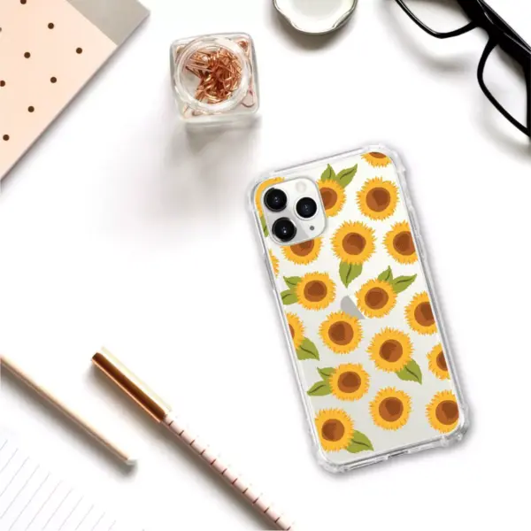 OTM Essentials Apple iPhone 11 Pro Clear Case - Sunflowers Yellow