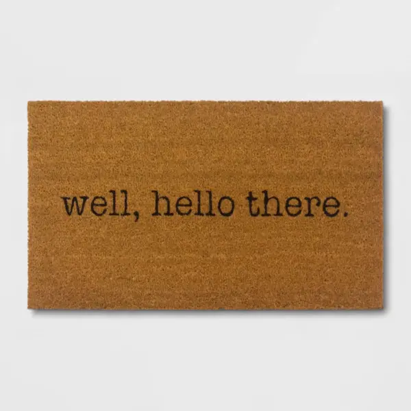 Well, Hello There Doormat - Black/Beige - Room Essentials™