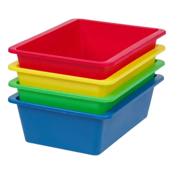 IRIS 4pk Large Multi Purpose Plastic Bins