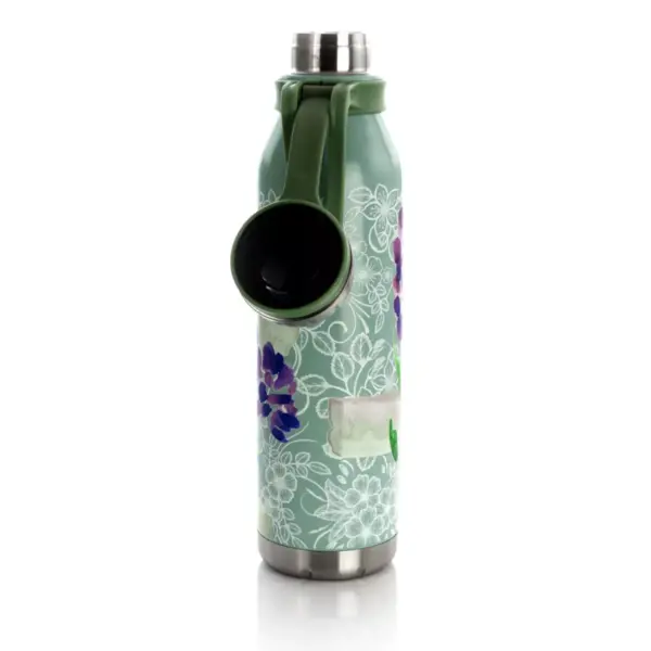 Gibson Elite Lavender Cottage 25 Ounce Stainless Steel Thermal Bottle