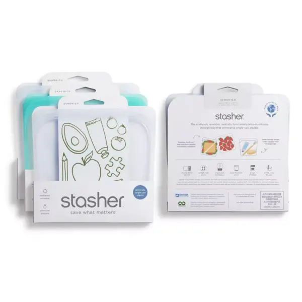 Stasher Sandwich Trio Container - 3ct