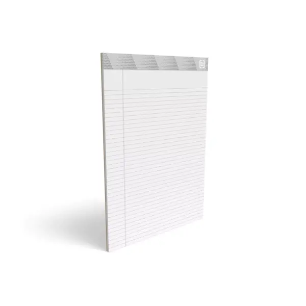 TRU RED Notepads 8.5" x 11.75", Narrow Ruled, White, 50 Sheets/Pad TR57369