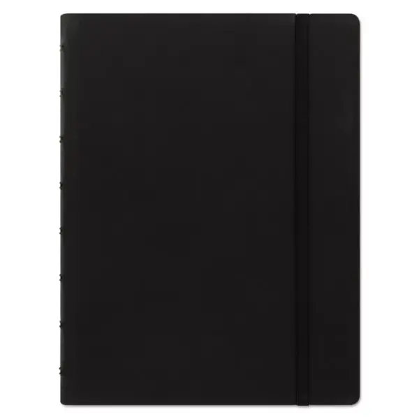 REDIFORM Notebook College Rule Black Cover 8 1/4 x 5 13/16 112 Sheets/Pad B115007U