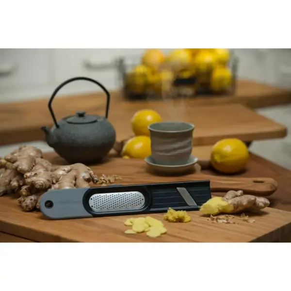 Microplane 3 in 1 Ginger Tool Black/Gray