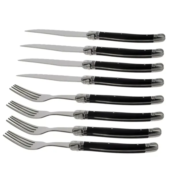 French Home Laguoile 13pc Stainless Steel Ultimate Knife and Fork Silverware Set