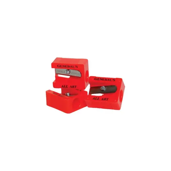 General's Little Red All-Art 1-Hole Pencil Sharpener, Red, pk of 18