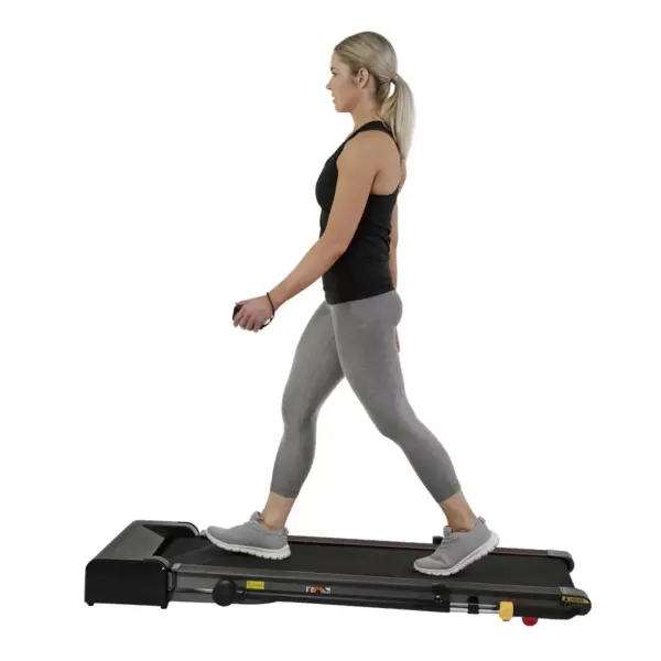 Sunny Health & Fitness Slim Folding Treadmill with Arm Exerciser