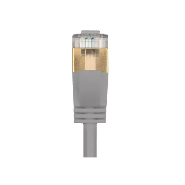 Monoprice SlimRun Cat6A Ethernet Patch Cable - Network Internet Cord - RJ45, Stranded, STP, Pure Bare Copper Wire, 36AWG, 5ft, Gray