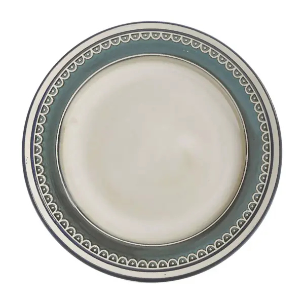 Gibson 124169.16R Everyday Elite Amberdale 16 Piece Reactive Glaze Dinnerware Set Plates, Bowls, & Mugs, Microwave and Dishwasher Safe, Teal