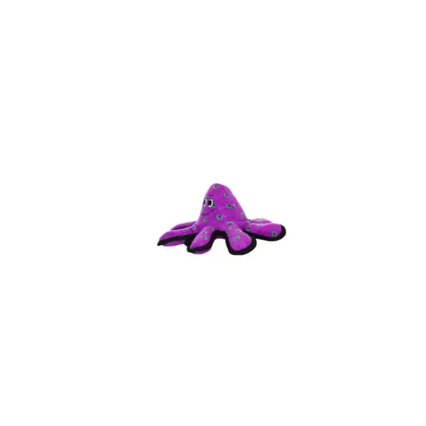 Tuffy Ocean Creature Octopus Dog Toy - Purple - S