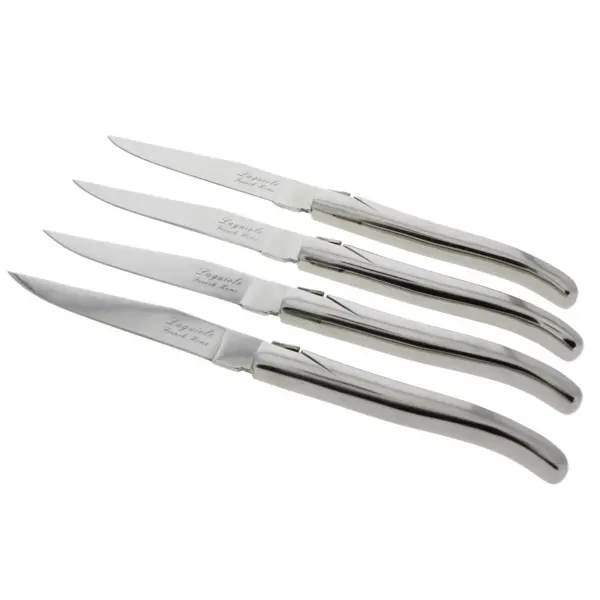 4pk Stainless Steel Laguiole Connoisseur Steak Knives - French Home