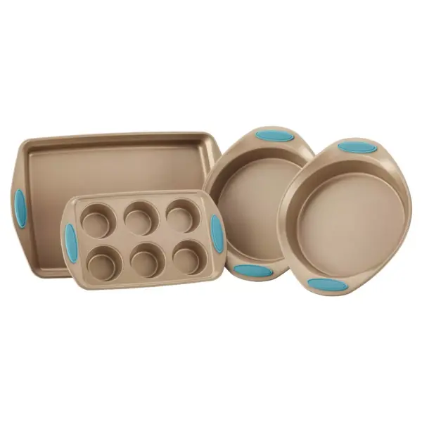 Rachael Ray Cucina 4pc Bakeware Set - Gold/Blue