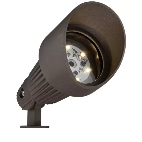 John Timberland Hooded Bronze 6-Piece LED Landscape Spot Light Set