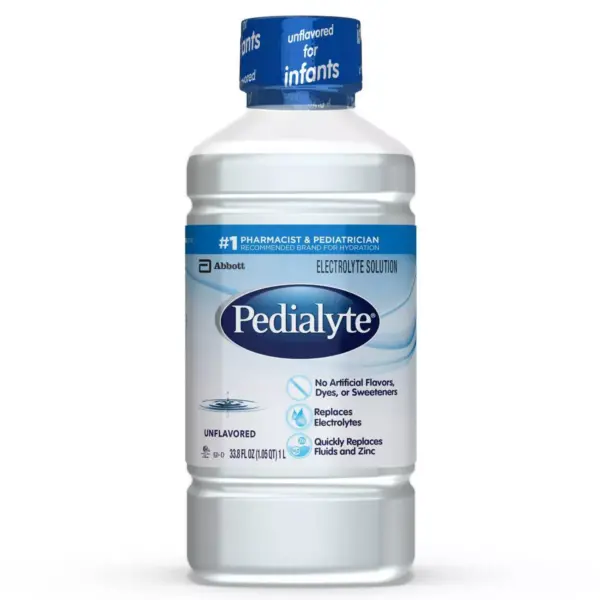 Pedialyte Electrolyte Solution Unflavored - 33.8 fl oz