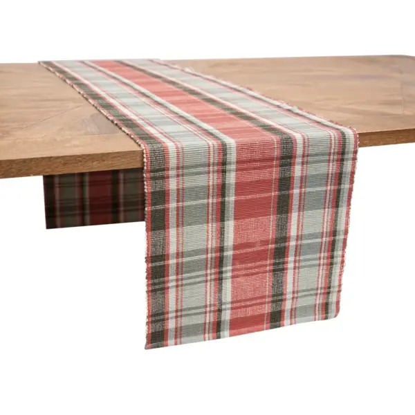 C&F Home 13" x 72" Saffron Plaid Runner