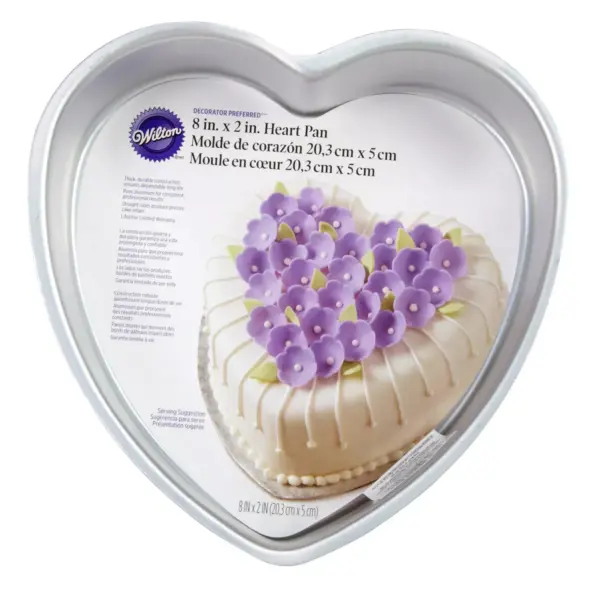 Wilton 8" Decorator Preferred Aluminum Heart Cake Pan