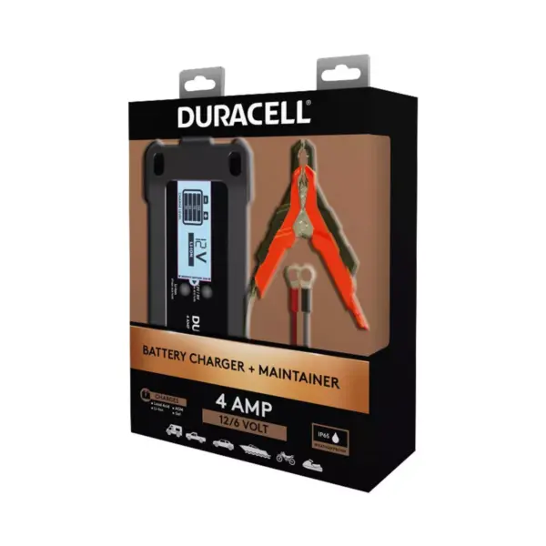 Duracell 4 Amp Battery Charger Maintainer and Gel Batteries