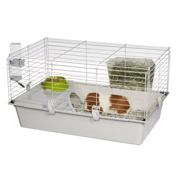 Ferplast Cavie Large Size Multi-Level Guinea Pig Cage with Water Bottle, Food Dish and Guinea Pig Hide-Out