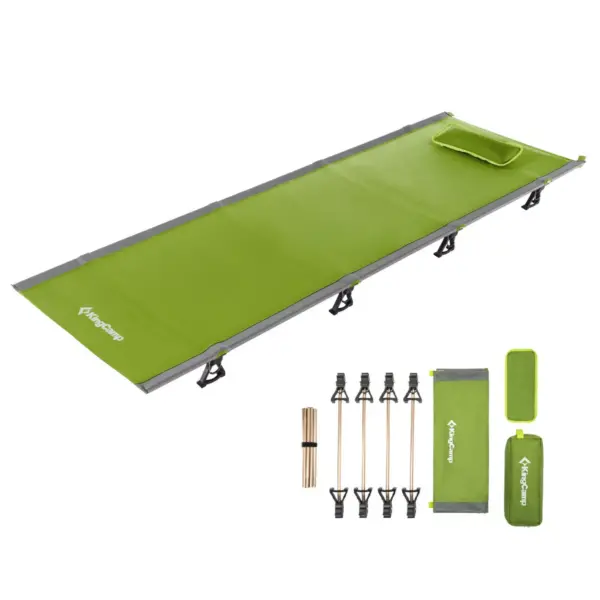 KingCamp Ultralight Compact Folding Camping Tent Cot Bed, 4.9 Pounds, Green