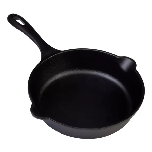 Victoria Seasoned Cast Iron Skillet 8" Black