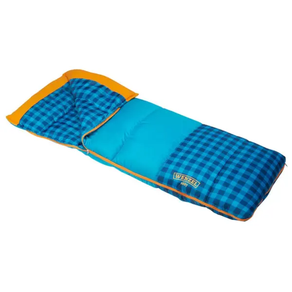 Wenzel Sapling 40-50 Degree Youth Sleeping Bag - Blue