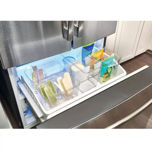 iDESIGN Crisp Deep Drawer Bin with T-Handle Clear