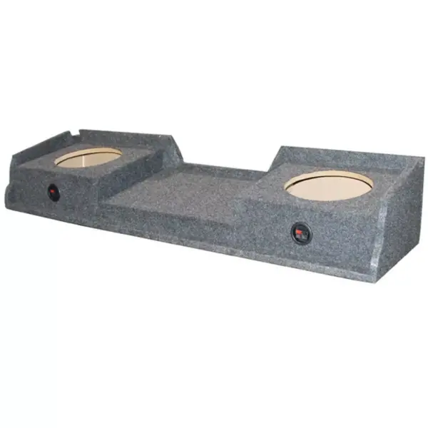 QPower GMC Chevy Silverado Ext Cab '99-06 Dual Underseat Two 10" Subwoofer Box